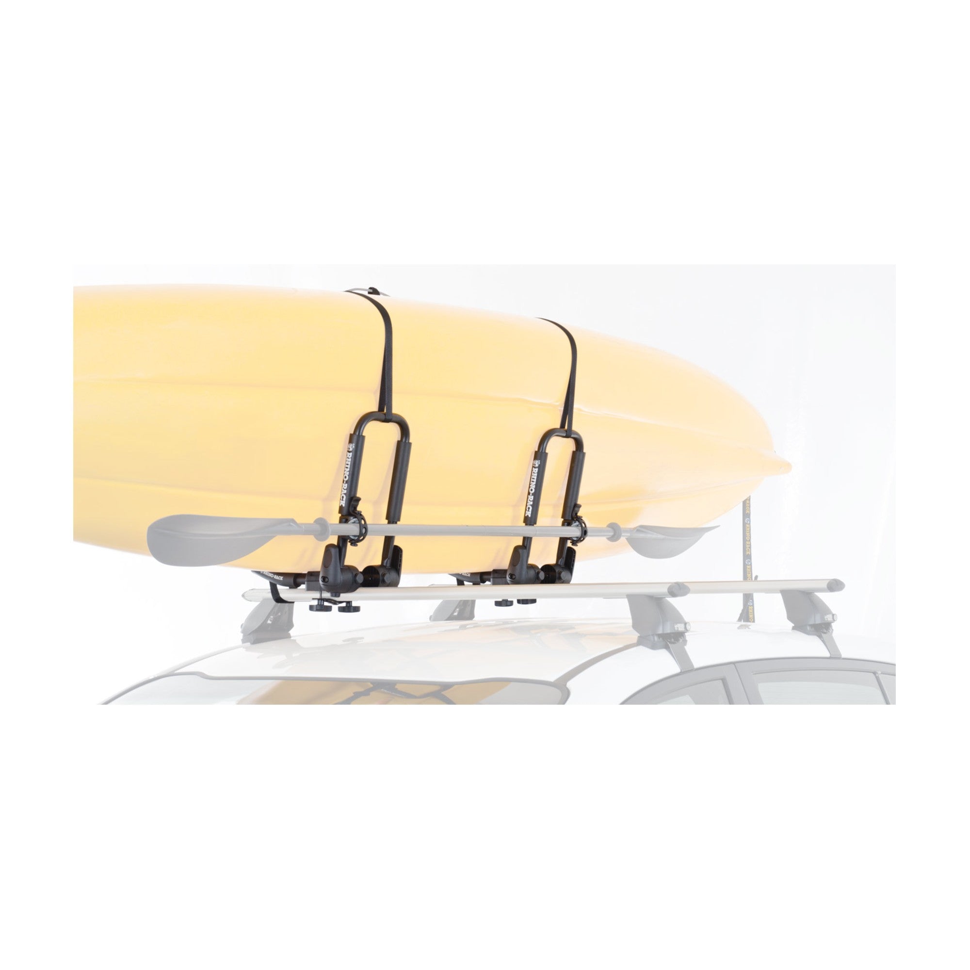 Collapsible Kayak Rack Rhino-Rack Folding J Style Kayak Carrier S512– Roof Rack Centre